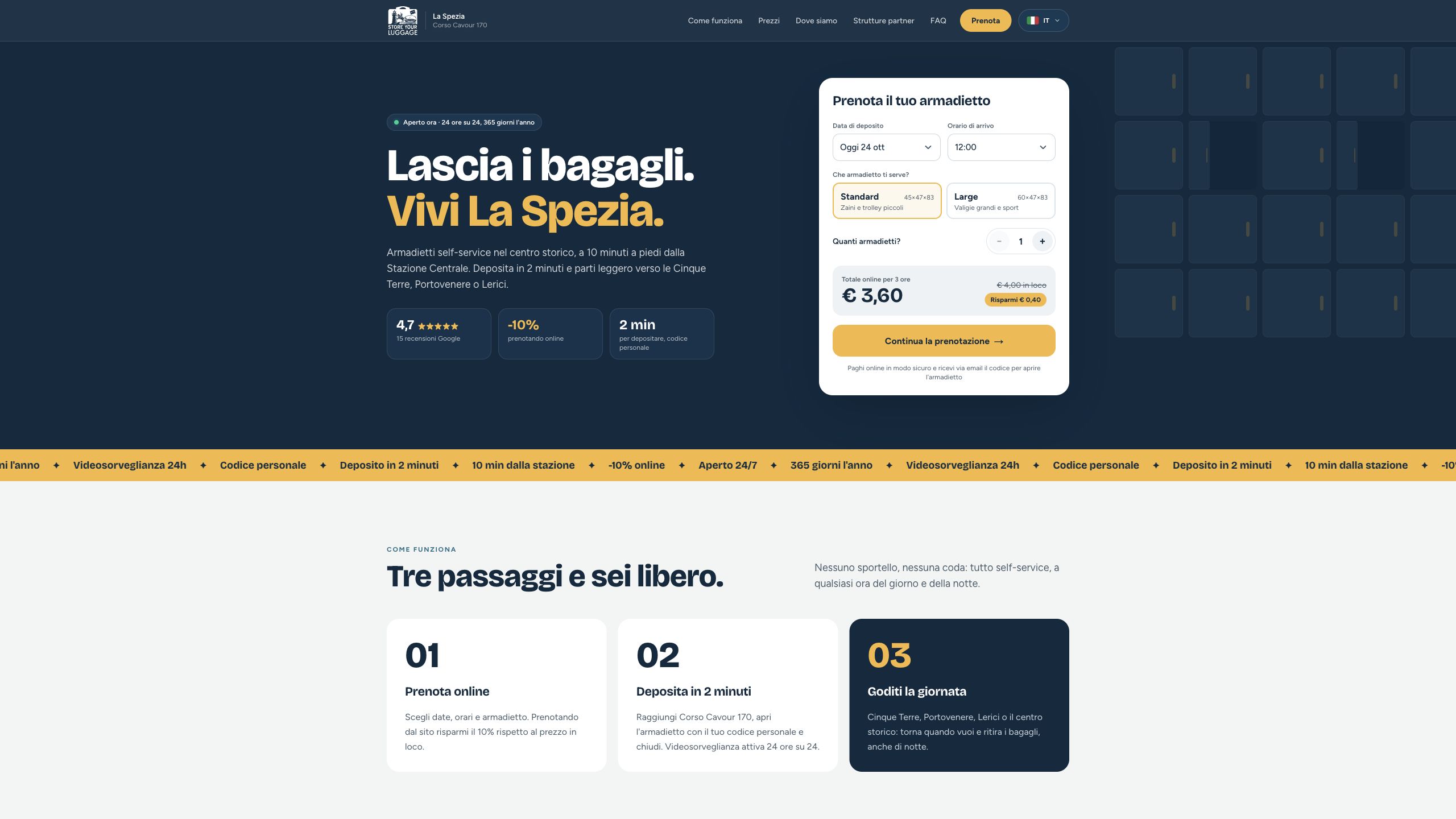 Store Your Luggage La Spezia